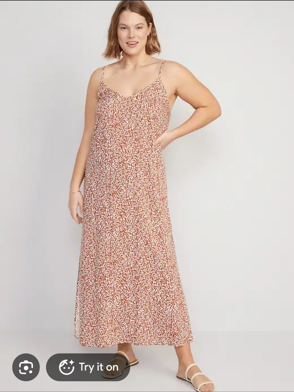 NWT OLD NAVY Tie-Back Maxi Slip Dress